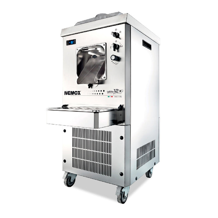 Nemox Premium Batch Freezer: Gelato 12K 120V 60Hz 1300W 1 Phase Heavy Duty Machine with Horizontal Extraction - Ideal for Ice Cream Makers!