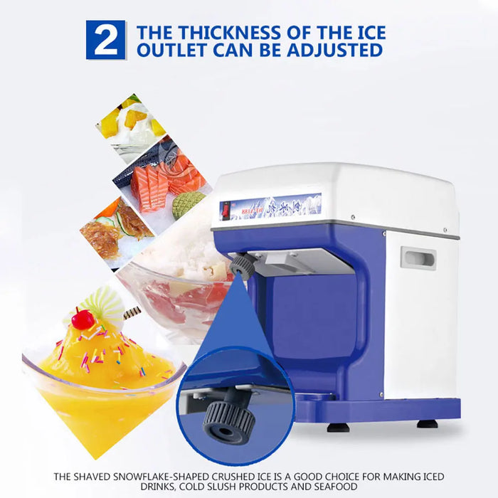 Adjustable Electric Ice Crusher Automatic Slushy / Smoothie Maker