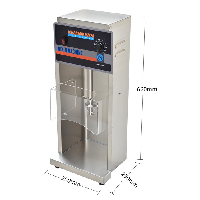 Ice Cream Mixer Milkshake Machine Cone-Shaped Agitator  Countertop Frozen Dessert Mixer  Blizzard Ice Cream Machine